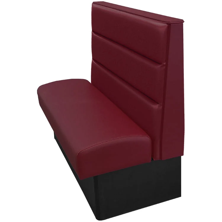 Oak Street Manufacturing Single 60" x 42" Luther Vinyl/Upholstered Booth - Image 5