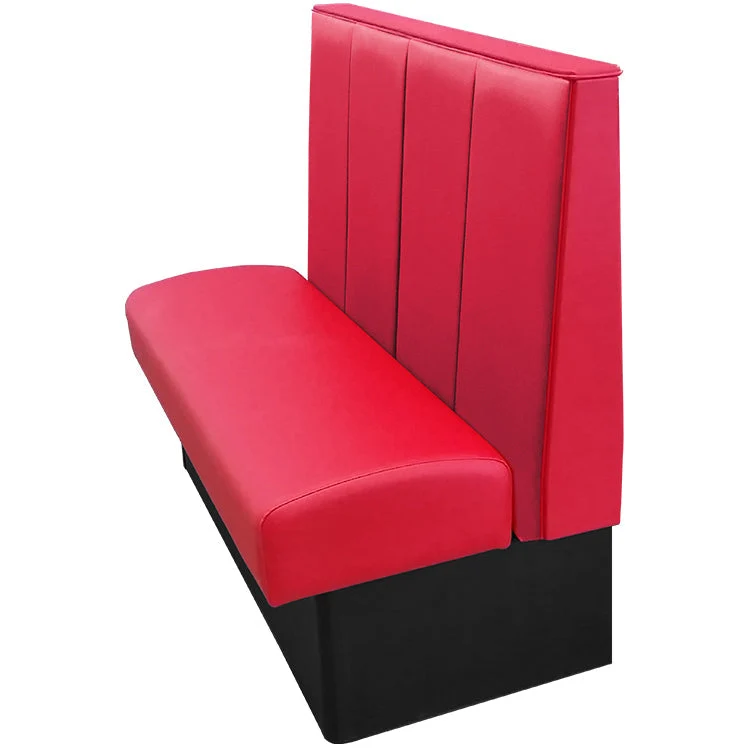 Oak Street Manufacturing Single 96" x 42" Waldorf Vinyl/Upholstered Booth - Image 6