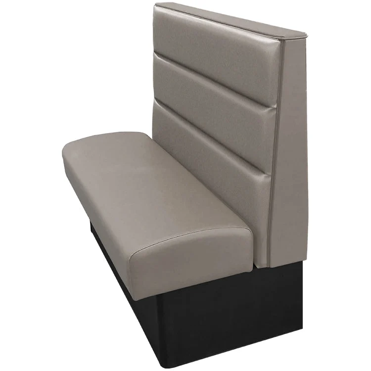 Oak Street Manufacturing Single 84" x 42" Luther Vinyl/Upholstered Booth - Image 2