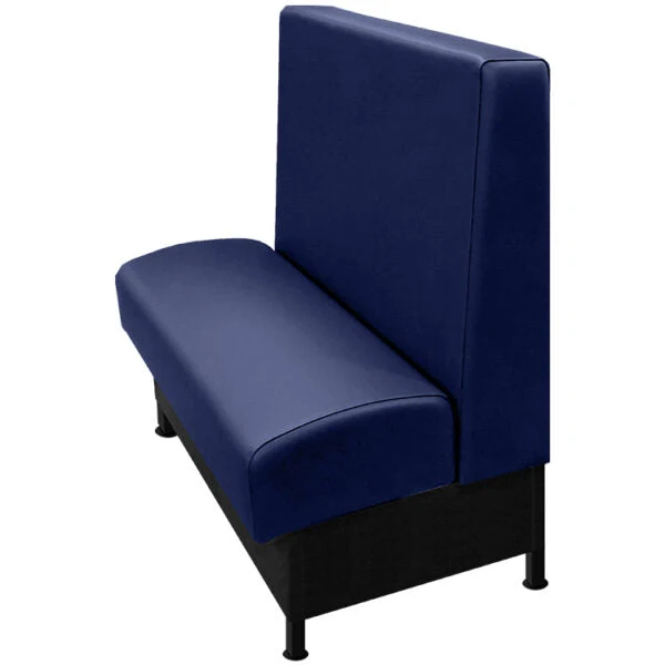 Oak Street Manufacturing Single 84" x 42" Morley Vinyl/Upholstered Booth - Image 8