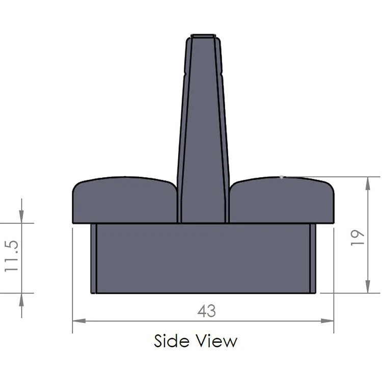 Oak Street Manufacturing Single 96" x 42" Drake Vinyl/Upholstered Booth - Image 10
