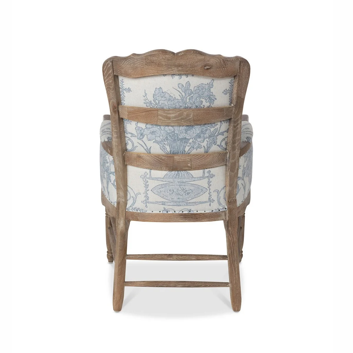Park Hill Collection Country French Quarter Blue Provincial Fireside Chair EFS90247 - Image 4