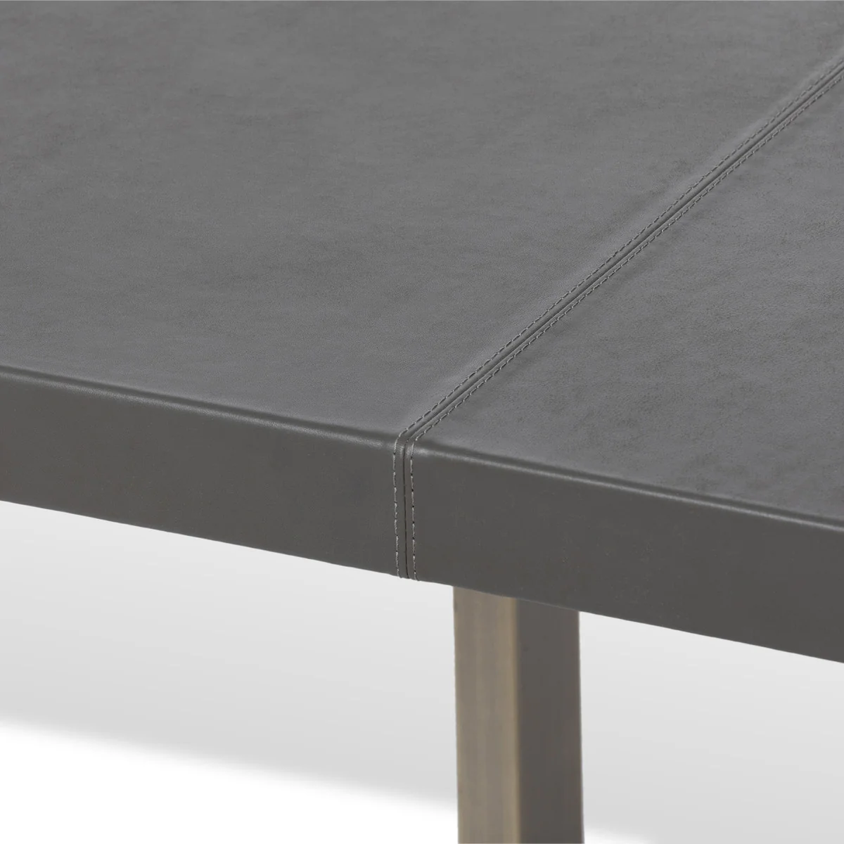 Park Hill Collection Dalton Leather Top Dining Table EFT26320 - Image 4