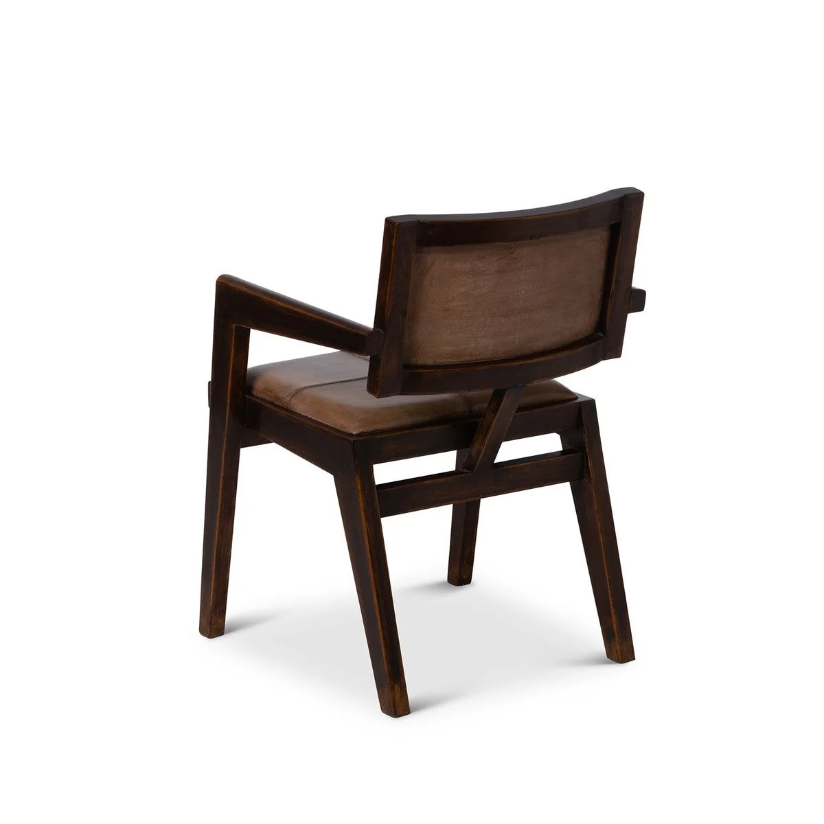 Park Hill Collection Lane Square Back Leather Armchair EFS26001 - Image 5