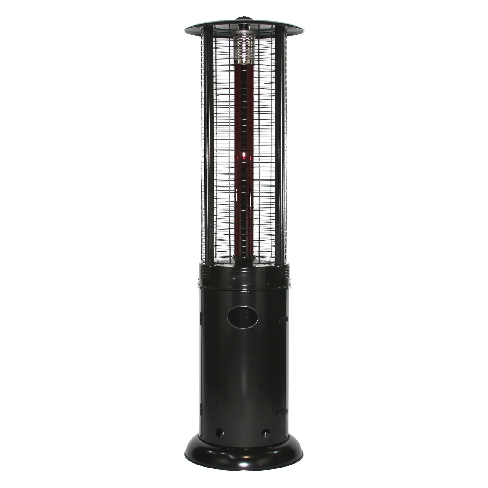 RADtec 80" Ellipse Flame Propane Patio Heater - Black with Ruby Glass - Image 4