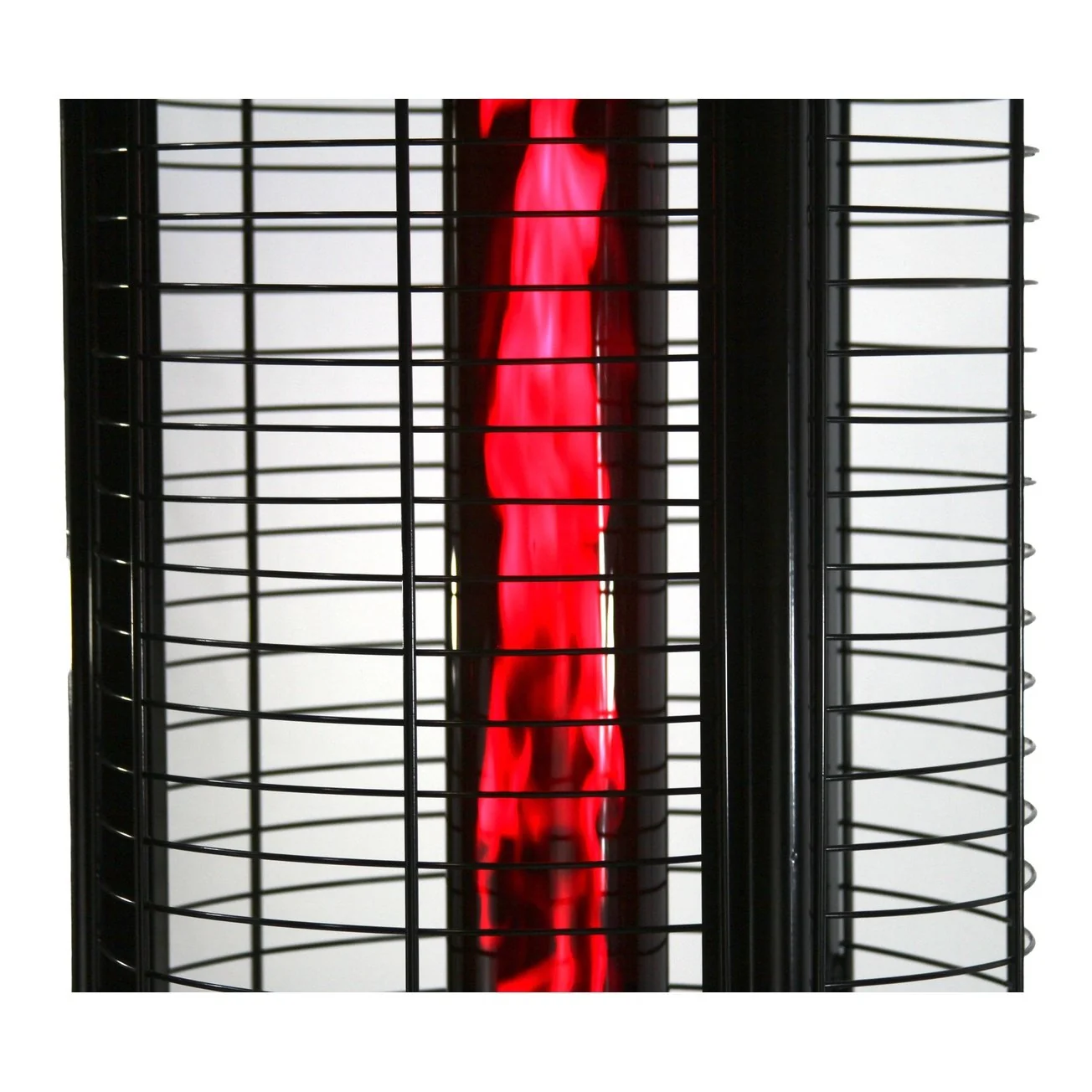 RADtec 80" Ellipse Flame Propane Patio Heater - Black with Ruby Glass - Image 7