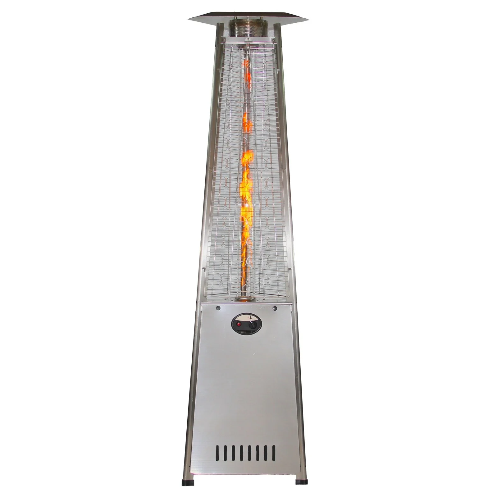 RADtec 93" Pyramid Flame Natural Gas Patio Heater - Stainless Steel Finish - Image 9