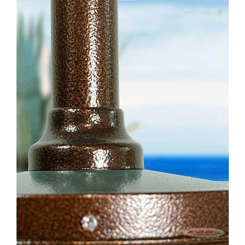 RADtec 96" Real Flame Natural Gas Patio Heater - Antique Bronze Finish - Image 8