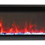 Remii Extra Slim Indoor Only Electric Fireplace with Black Steel Surround - Image 4