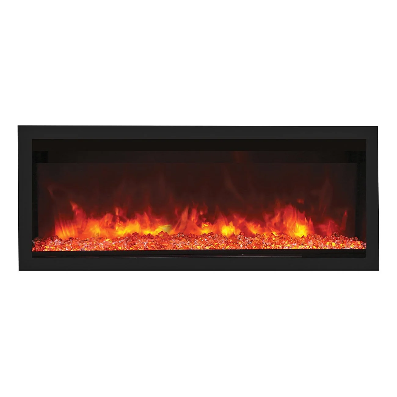 Remii Extra Tall Series Built-in Electric Fireplace with Black Steel Surround - Image 3