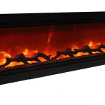 Remii WM-B Series Electric Fireplace with Glass and Black Steel Surround - Image 8
