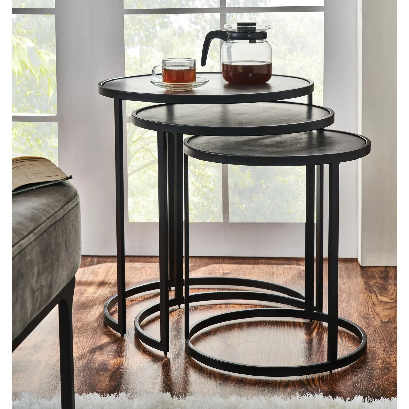 RenWil Donatella Table Set Of 3 -Nested TA429