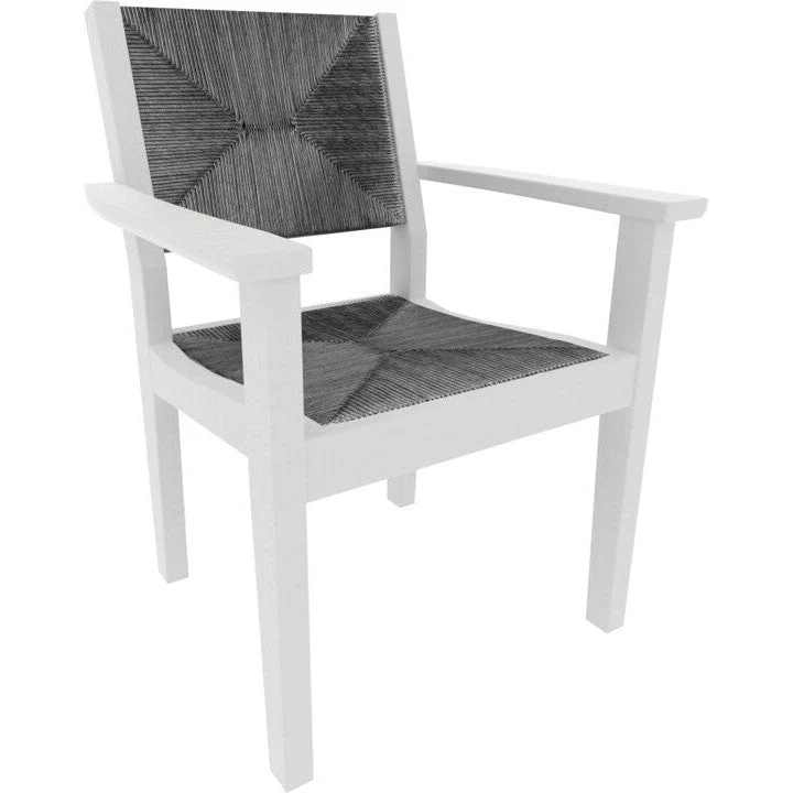 Seaside Casual Greenwich Dining Arm Chair Woven