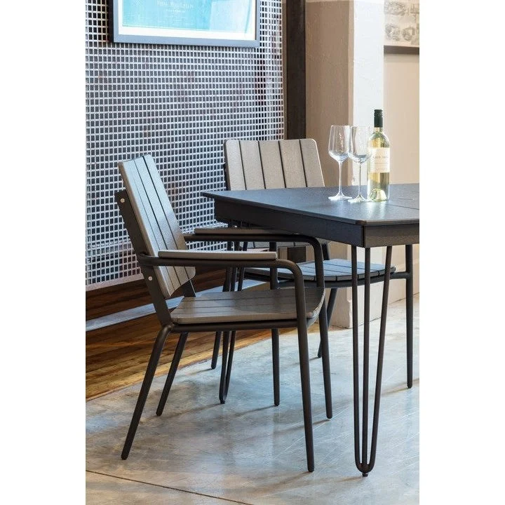 Seaside Casual Hip Stackable Dining Arm Chair - Image 2