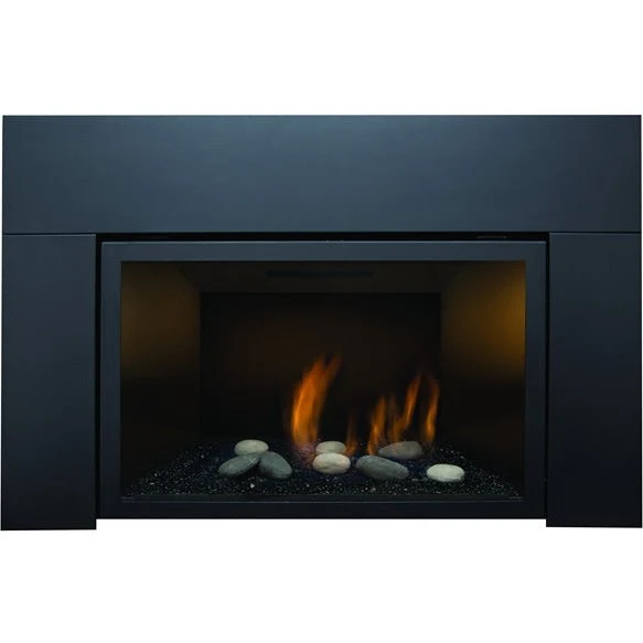 Sierra Flame Abbot 30" Deluxe Direct Vent Insert with Black Porcelain Panels - Image 2
