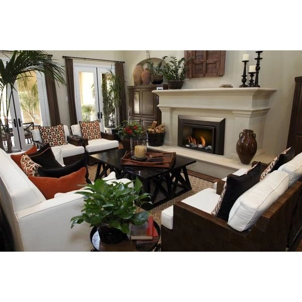 Sierra Flame Abbot 30" Deluxe Direct Vent Insert with Black Porcelain Panels - Image 3