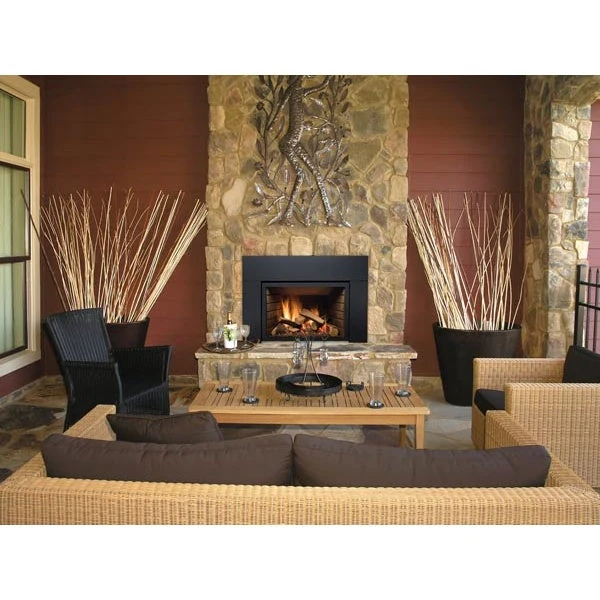 Sierra Flame Abbot 30" Deluxe Direct Vent Insert with Black Porcelain Panels - Image 4