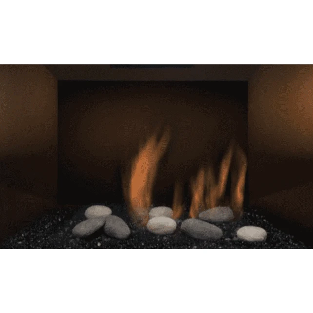 Sierra Flame Abbot 30" Deluxe Direct Vent Insert with Ceramic Brick Panels & Log set - Image 6