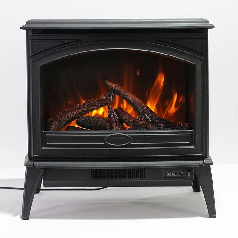 Sierra Flame Cast Iron Freestand Electric Fireplace - Image 3