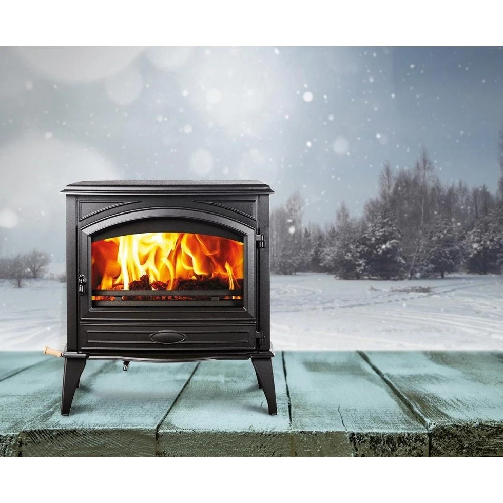 Sierra Flame Lynwood W76 Wood Burning Stove with Cast Iron and Black Color Finish - Image 2