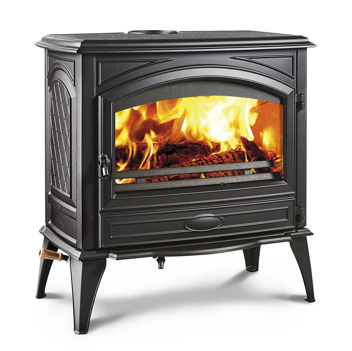 Sierra Flame Lynwood W76 Wood Burning Stove with Cast Iron and Black Color Finish - Image 3