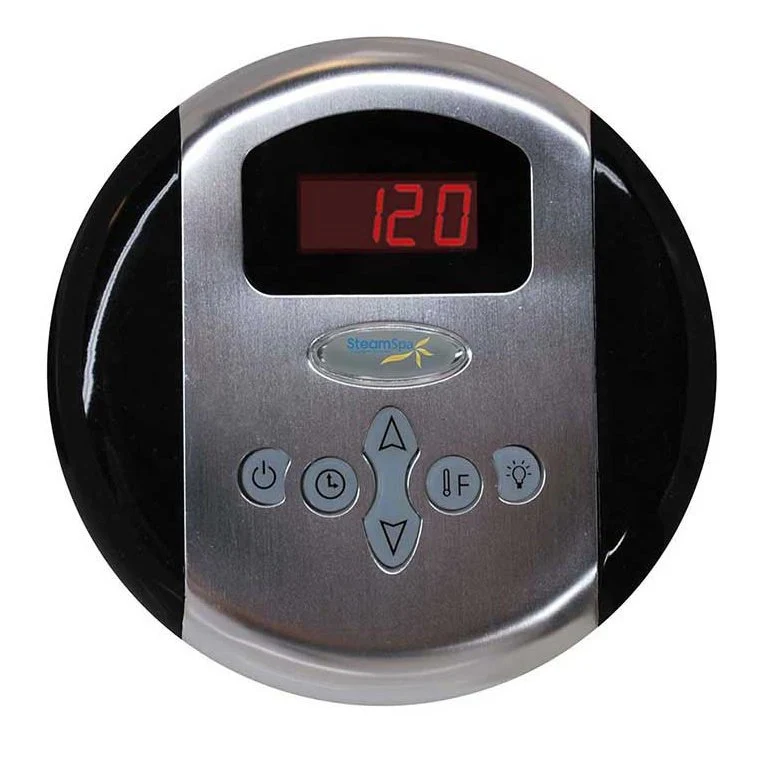 SteamSpa Indulgence 12 KW QuickStart Acu-Steam Bath Generator Package with Built-in Auto Drain in Brushed Nickel IN1200BN-A - Image 2