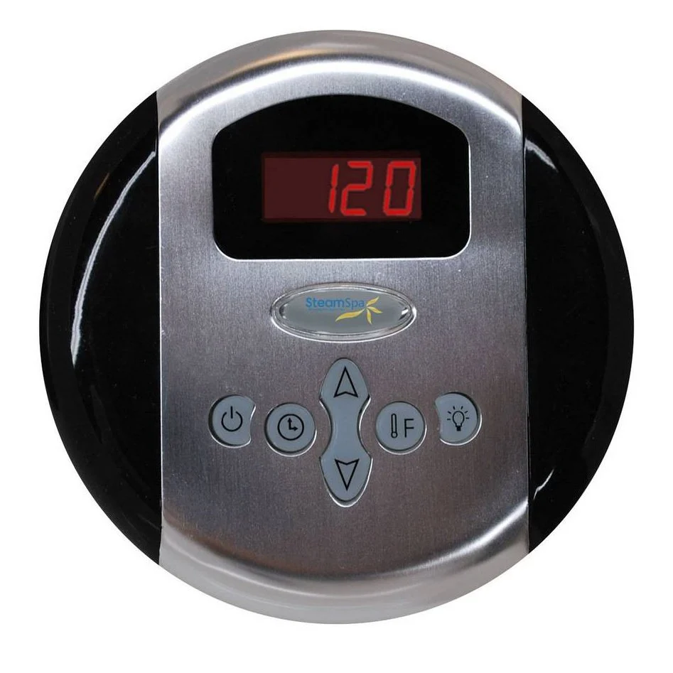 SteamSpa Indulgence 9 KW QuickStart Acu-Steam Bath Generator Package in Brushed Nickel IN900BN - Image 2