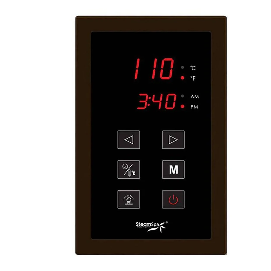 SteamSpa Oasis 10.5 KW QuickStart Acu-Steam Bath Generator Package with Built-in Auto Drain in Oil Rubbed Bronze OAT1050OB-A - Image 2