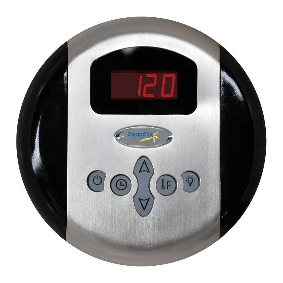 SteamSpa Oasis 12 KW QuickStart Acu-Steam Bath Generator Package in Polished Chrome OA1200CH - Image 2