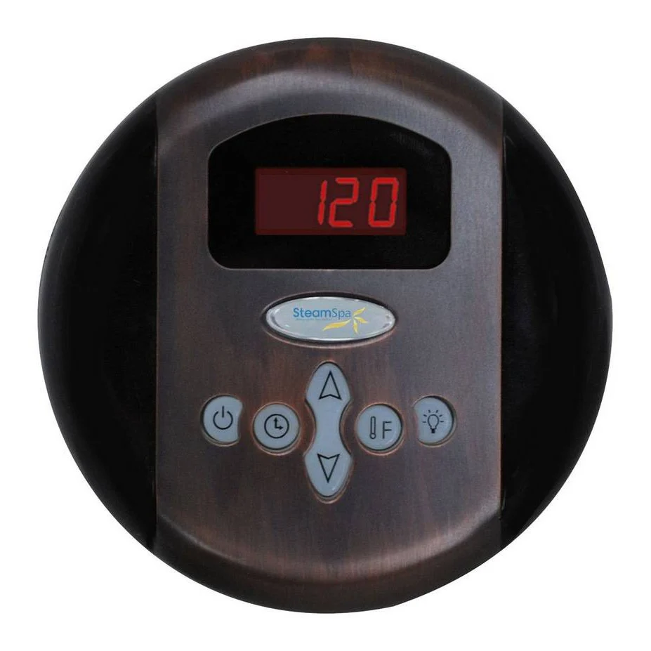 SteamSpa Oasis 7.5 KW QuickStart Acu-Steam Bath Generator Package with Built-in Auto Drain in Oil Rubbed Bronze OA750OB-A - Image 2