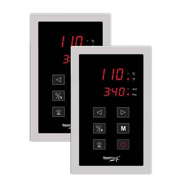 SteamSpa Royal 6 KW QuickStart Acu-Steam Bath Generator Package with Built-in Auto Drain in Polished Chrome RYT600CH-A - Image 2