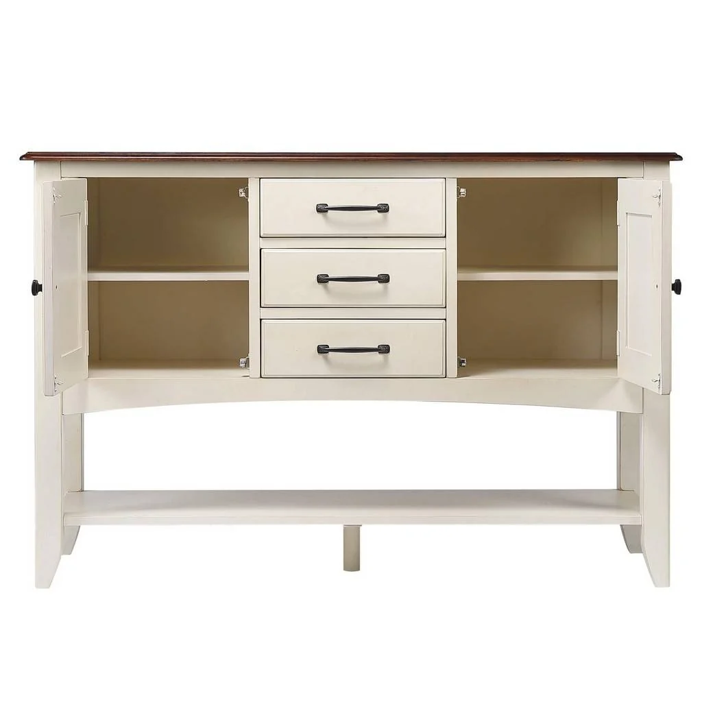 Sunset Trading Andrews Sideboard with Large Display Shelf - Image 4