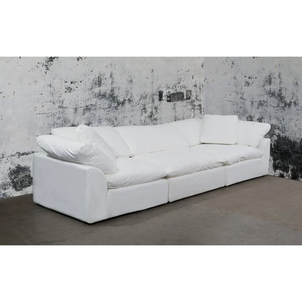 Sunset Trading Cloud Puff 3 Piece 132" Wide Slipcovered Modular Sectional Sofa - Image 2