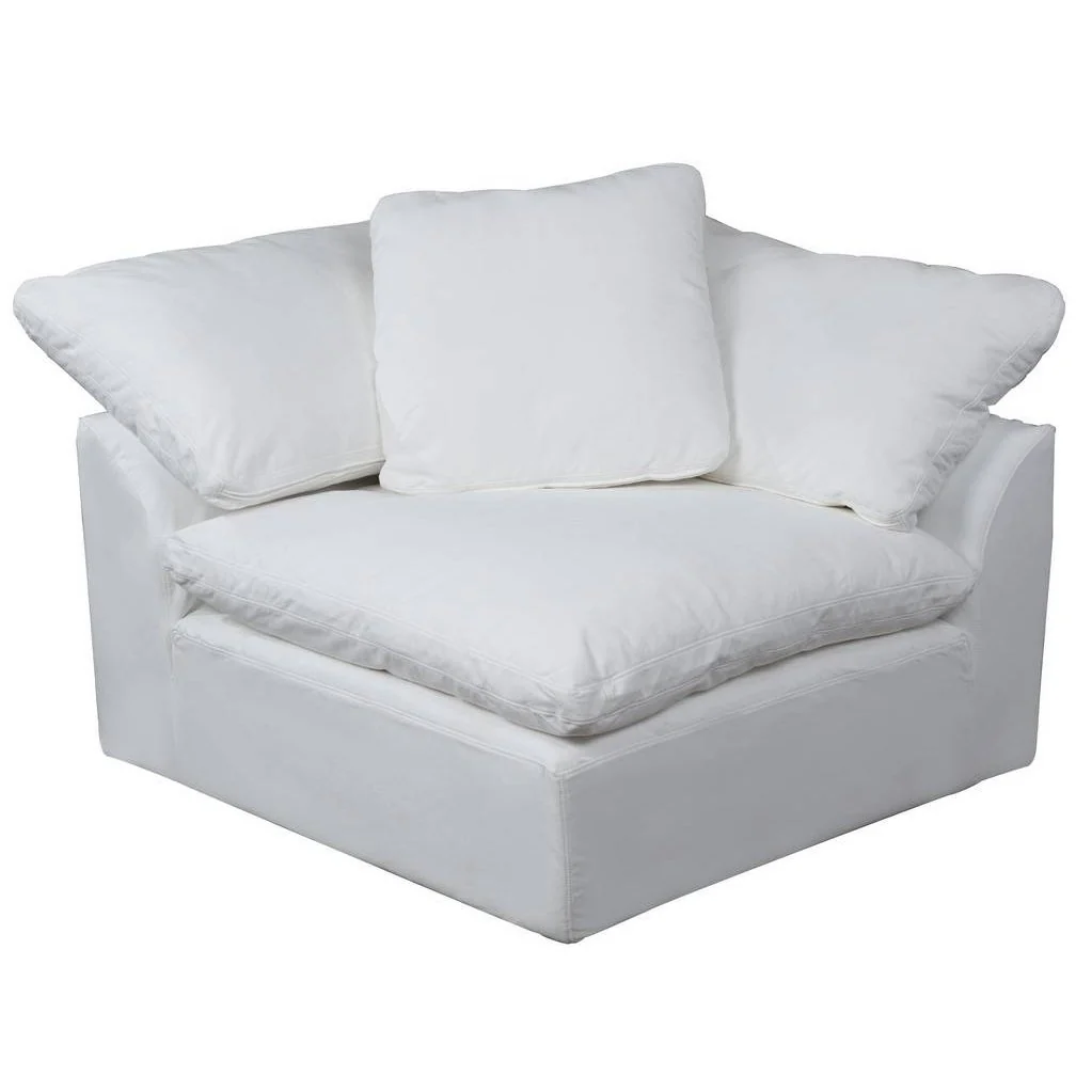 Sunset Trading Cloud Puff 3 Piece 132" Wide Slipcovered Modular Sectional Sofa - Image 3