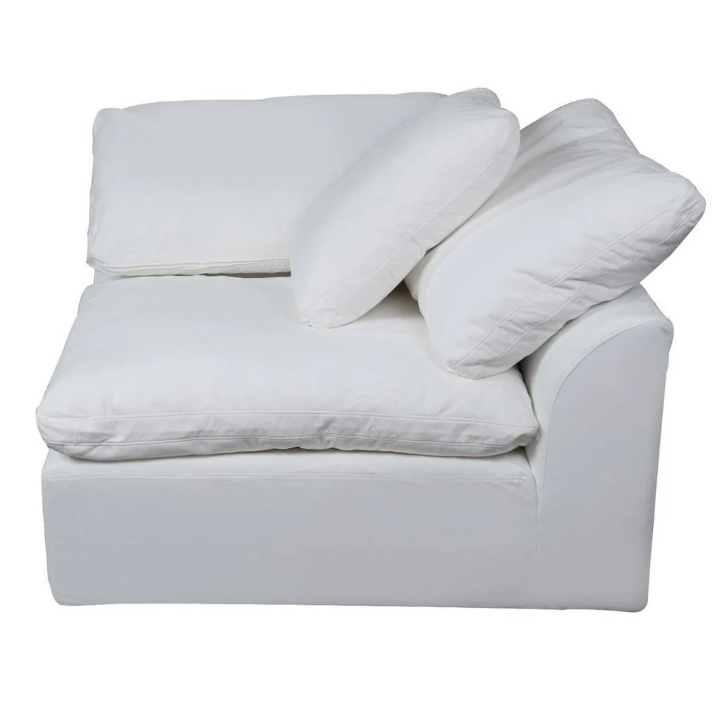 Sunset Trading Cloud Puff 3 Piece 132" Wide Slipcovered Modular Sectional Sofa - Image 4