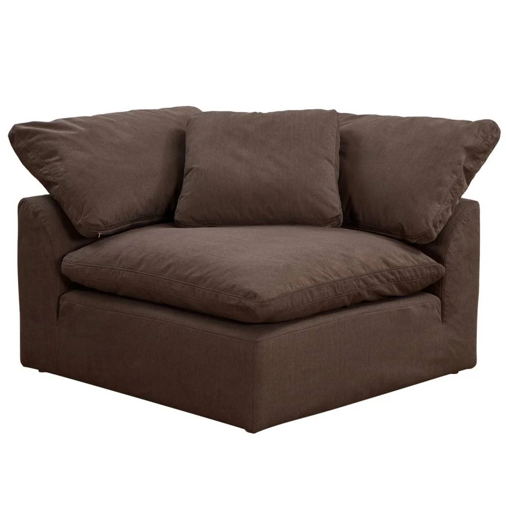 Sunset Trading Cloud Puff 4 Piece 132" Wide Slipcovered Modular Sectional Sofa - Image 3