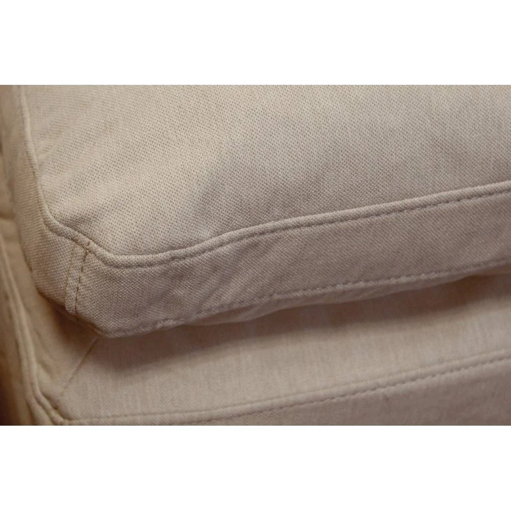 Sunset Trading Cloud Puff Slipcovered 44" Square Sectional Modular Ottoman | Stain Resistant Performance Fabric | Tan SU-145830-391084 - Image 3
