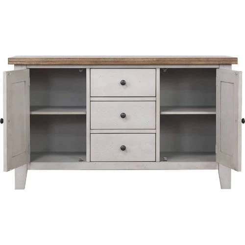 Sunset Trading Country Grove Buffet | Distressed Gray and Brown Wood  DLU-CG-BUF-GO - Image 4