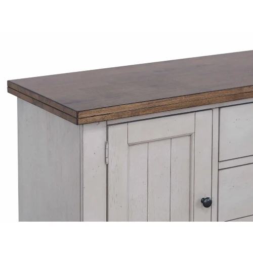 Sunset Trading Country Grove Buffet | Distressed Gray and Brown Wood  DLU-CG-BUF-GO - Image 5