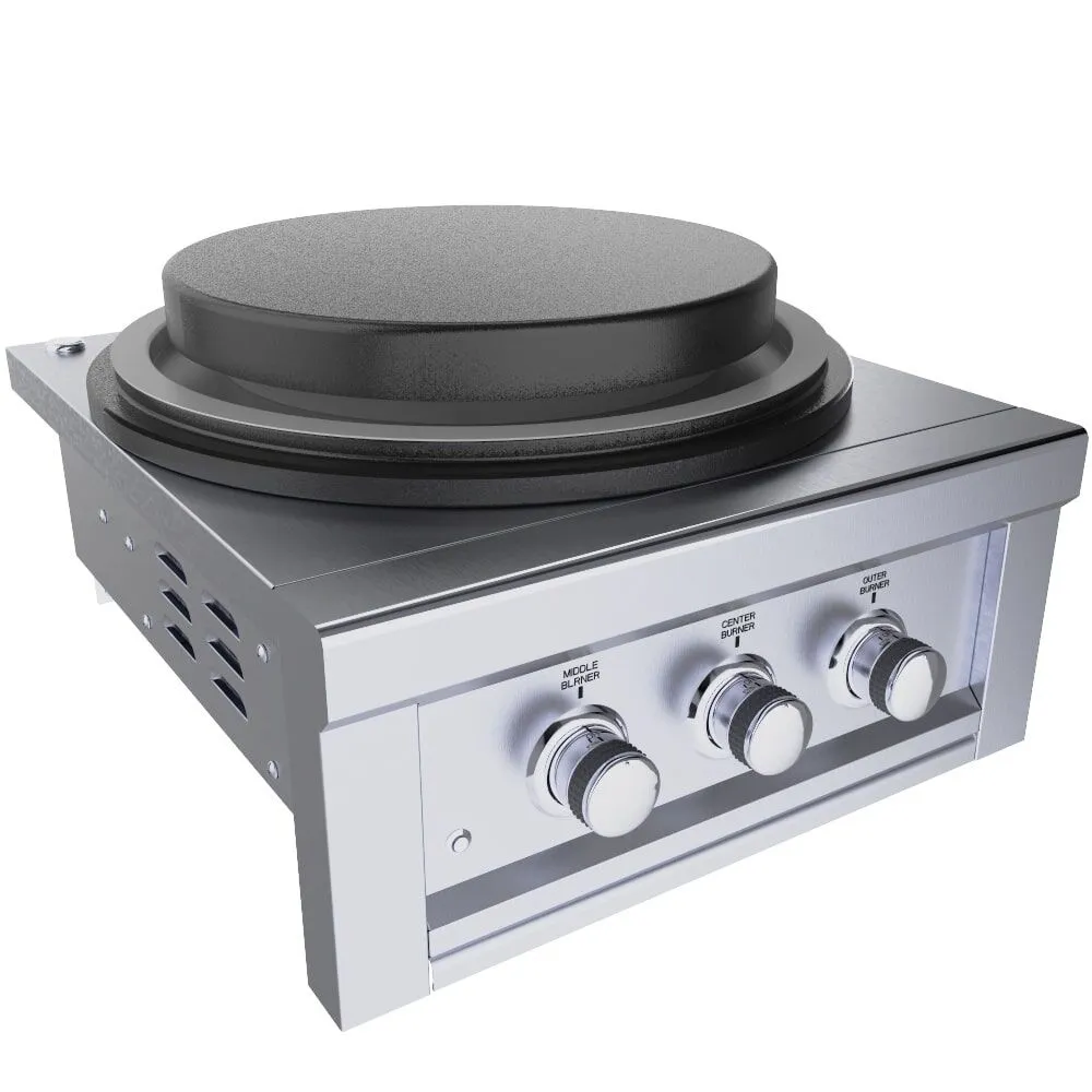 Sunstone 24” Power Cirque Solid Steel Griddle
