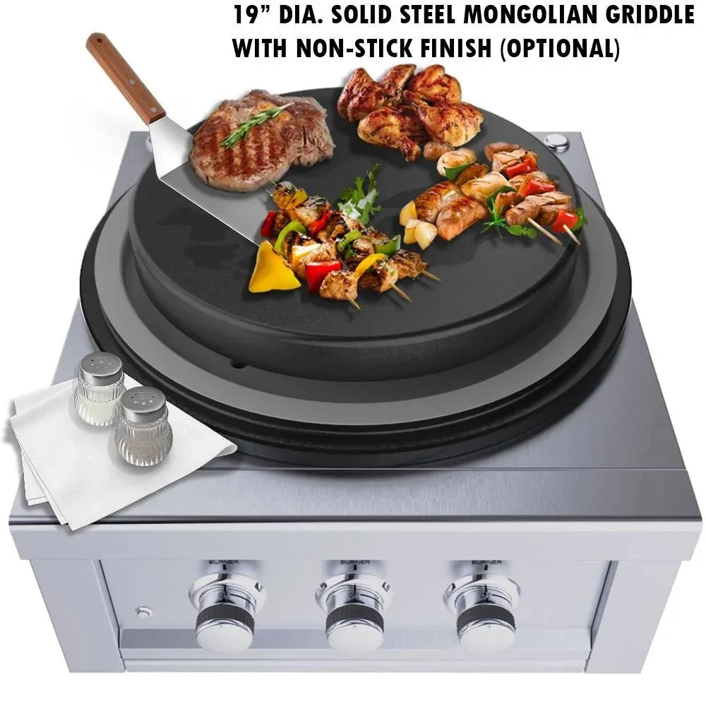 Sunstone 24” Power Cirque Solid Steel Griddle - Image 2