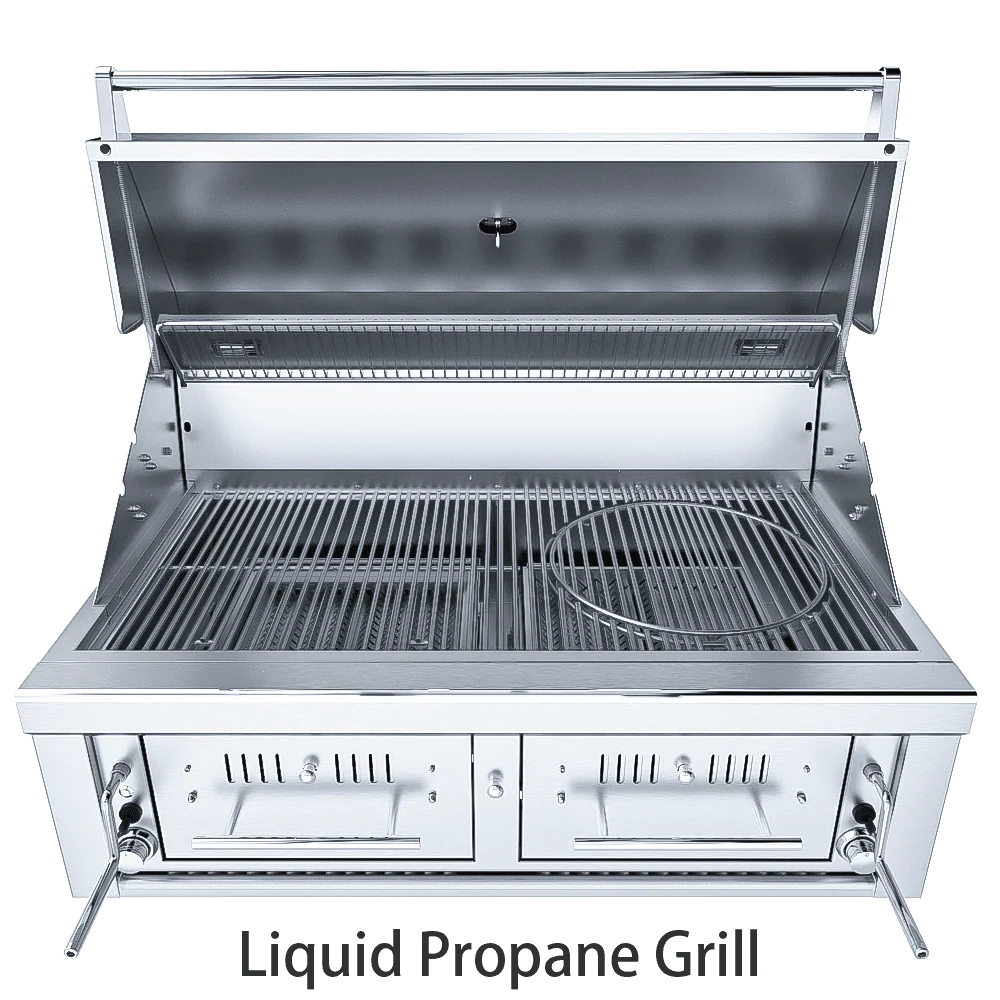 Sunstone 42" Dual Zone Gas/Charcoal/Wood Hybrid Grill - Image 12