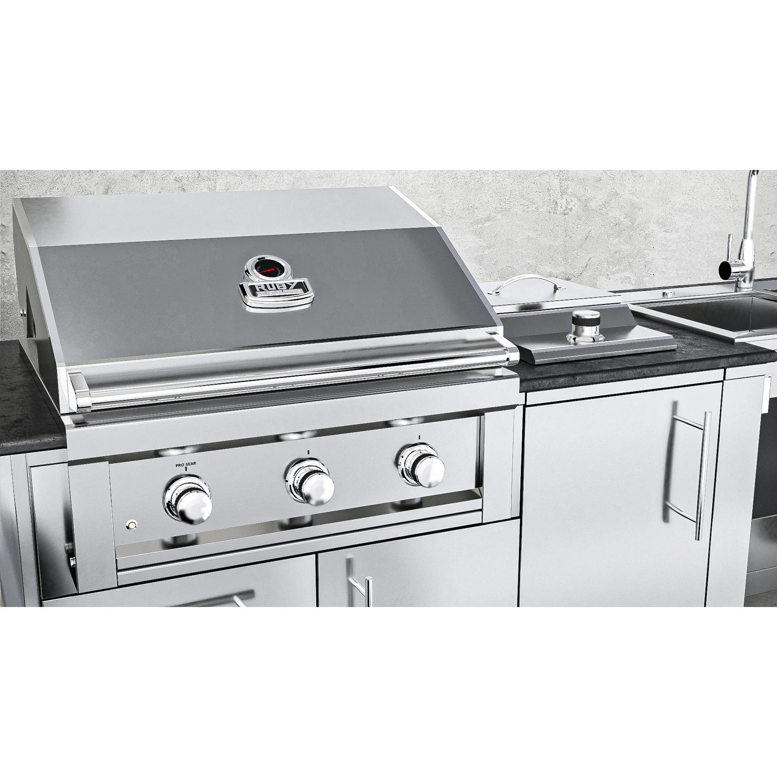 Sunstone Cabana 10'-8" ADA Compliant Grill Island Package SCPCABANA - Image 4