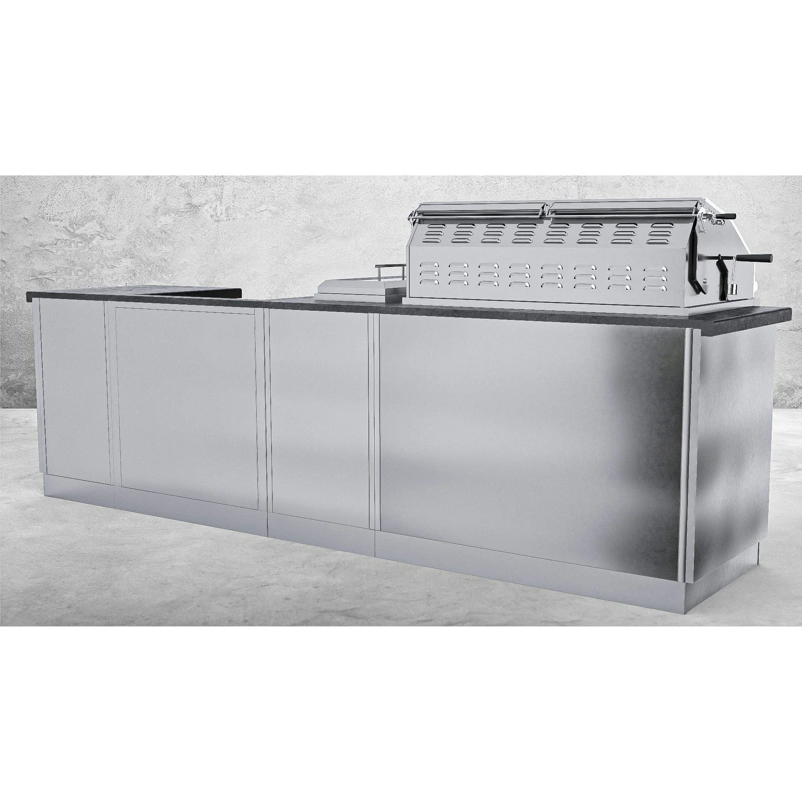 Sunstone Dallas 9'-11" Gas Grill & Power Burner Island Package SCPDALLAS - Image 3