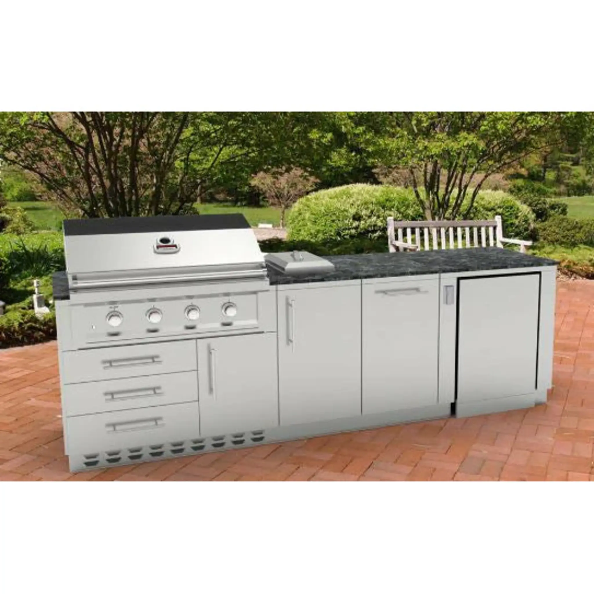Sunstone Intermediate 9 Foot High Quality Cabinet Island Package SCP9INTER12 - Image 2