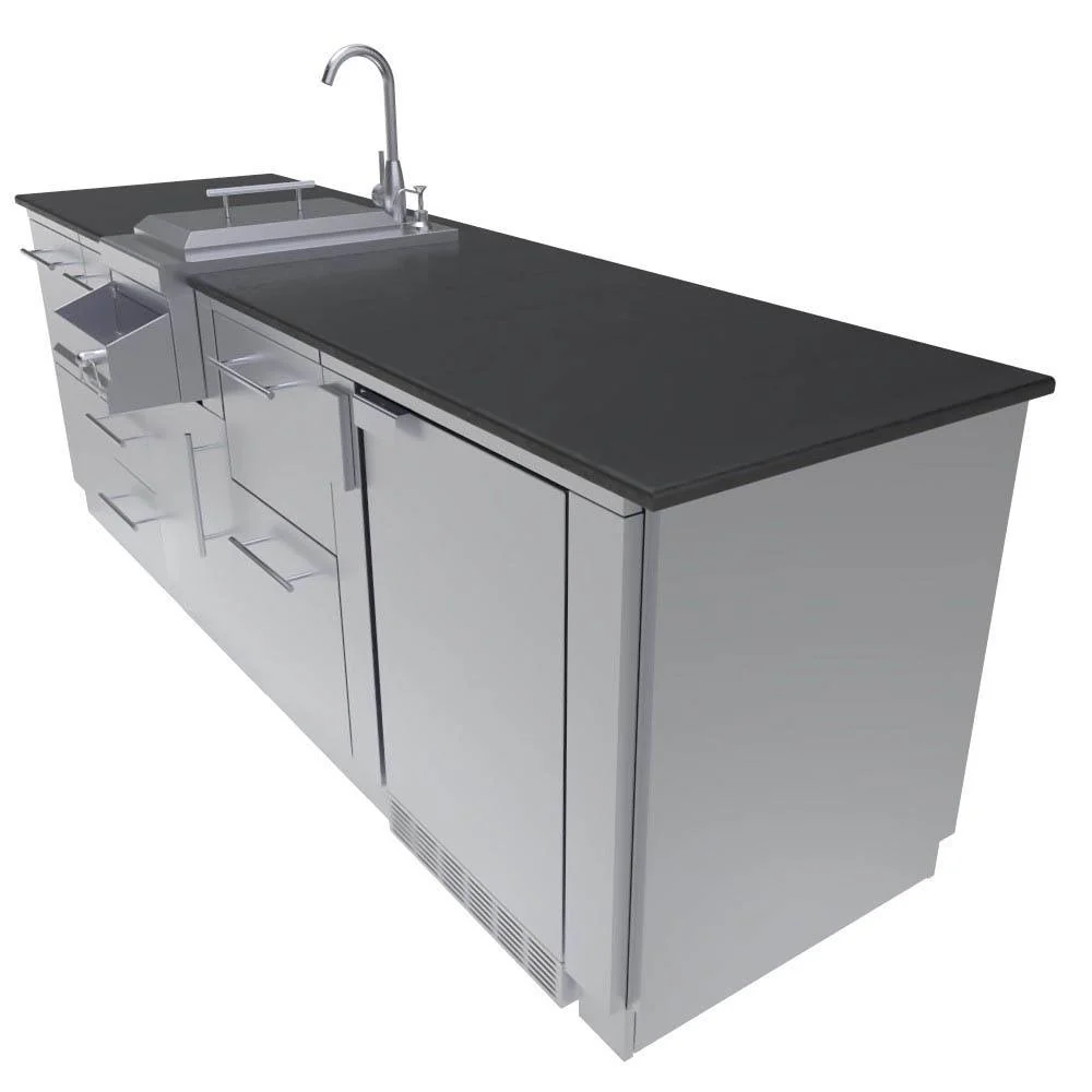 Sunstone Savanna 8'-6" Wet Bar Outdoor Cabinet Package SCPSAVANNA - Image 2