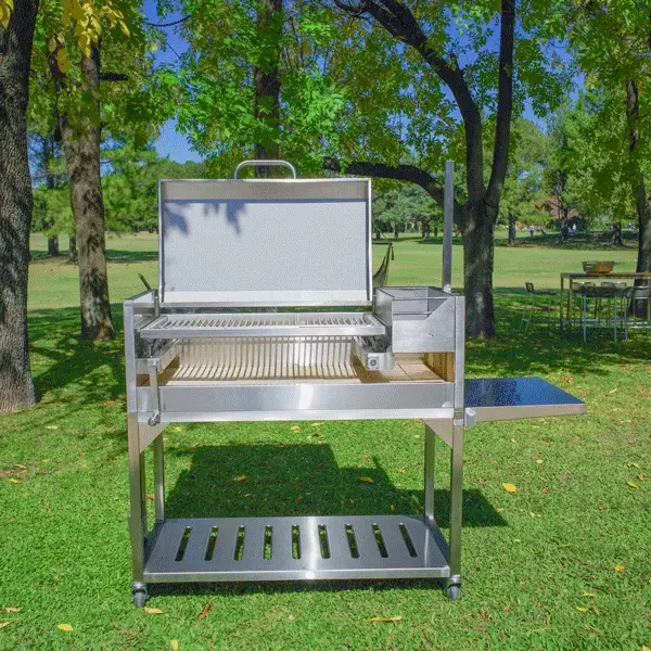 Tagwood BBQ Argentine Santa Maria Wood Fire & Charcoal Grill with Top Lid | BBQ01SS - Image 9