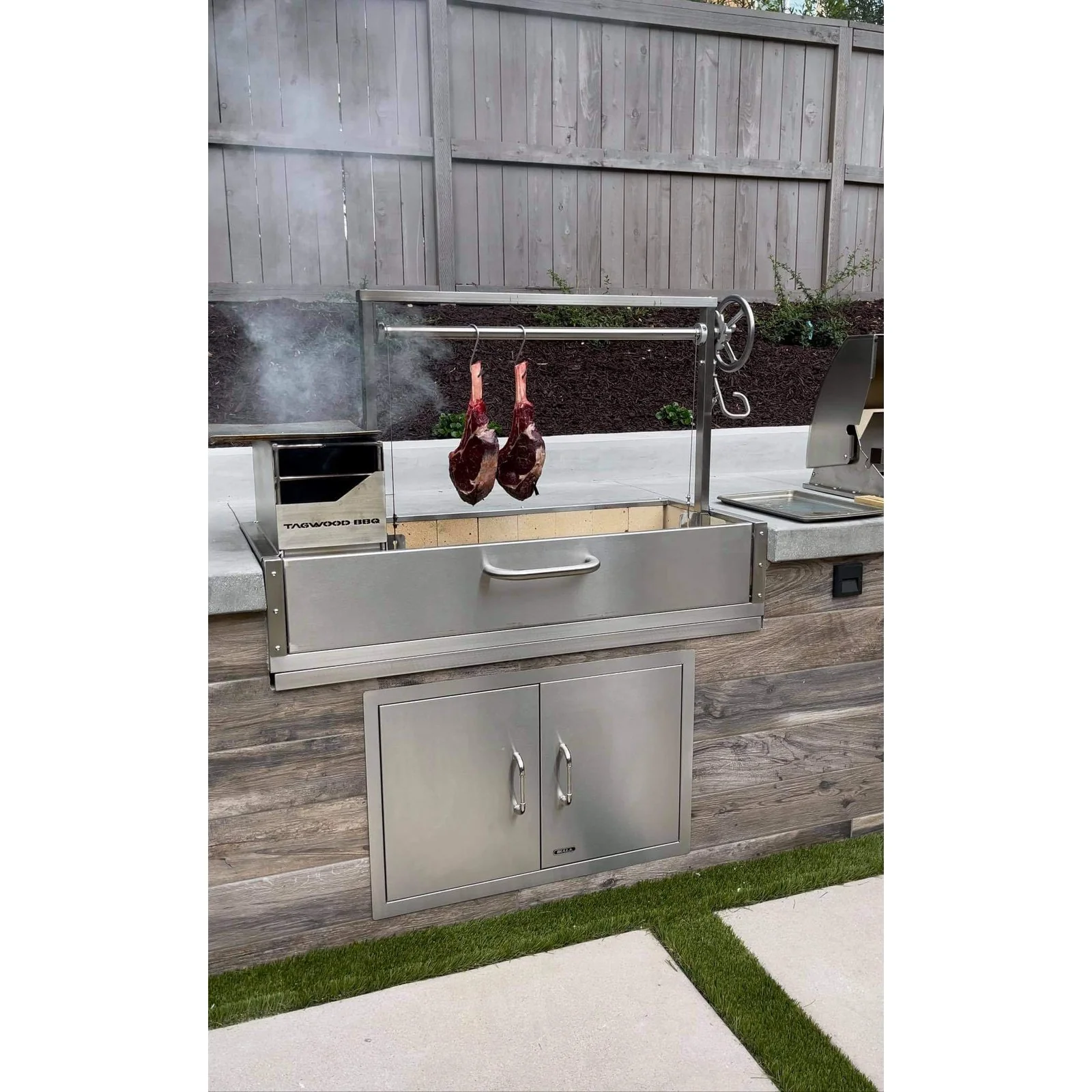 Tagwood BBQ Santa Maria Argentine Wood Fire & Charcoal Grill Built in | BBQ05SS - Image 14