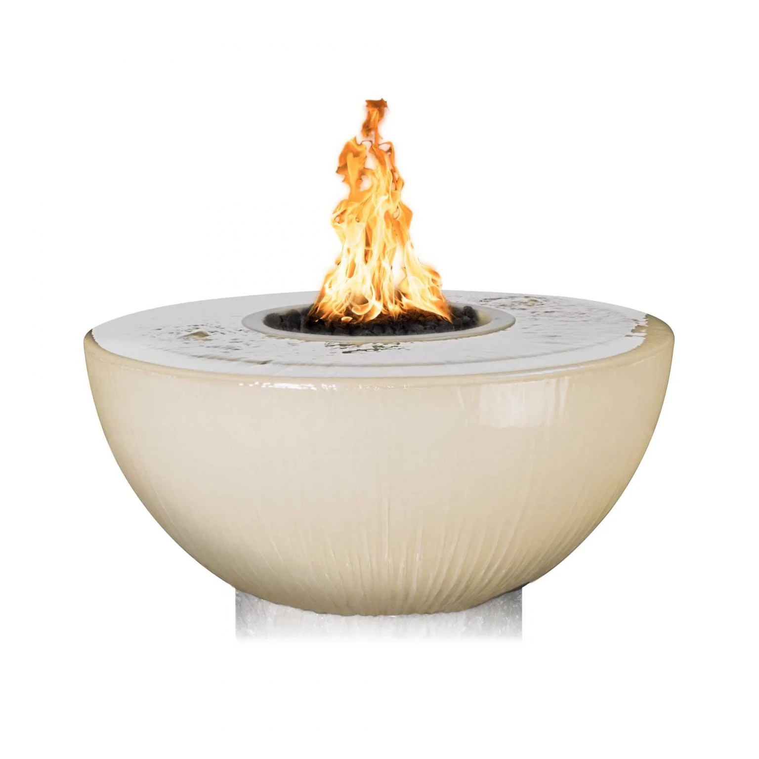 The Outdoor Plus 38″ Sedona Fire & Water Bowl 360° Spill - GFRC Concrete - Image 5