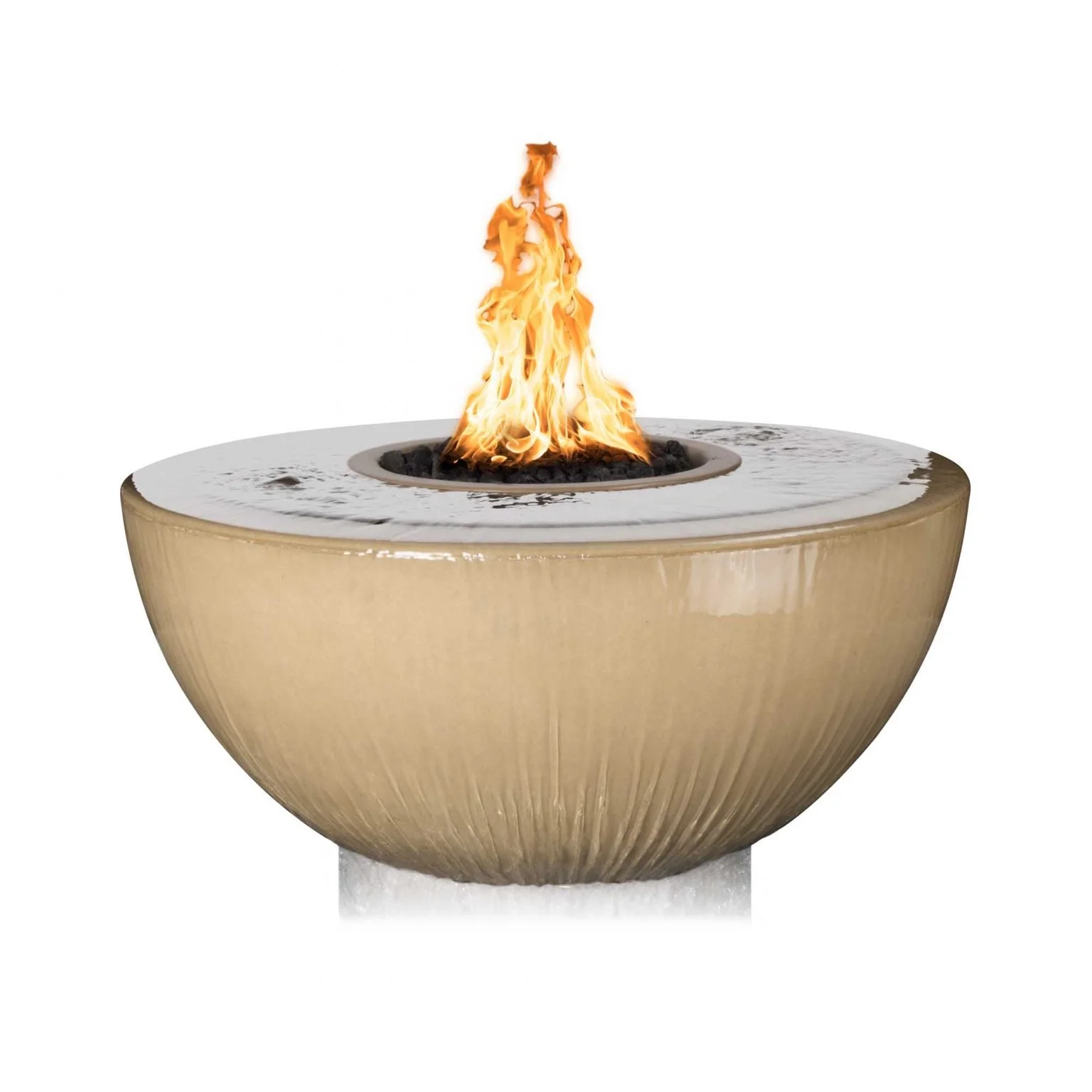 The Outdoor Plus 38″ Sedona Fire & Water Bowl 360° Spill - GFRC Concrete - Image 7